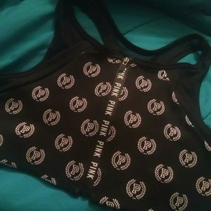 Brand New W Tags, Pink Zip Front Sports Bra
